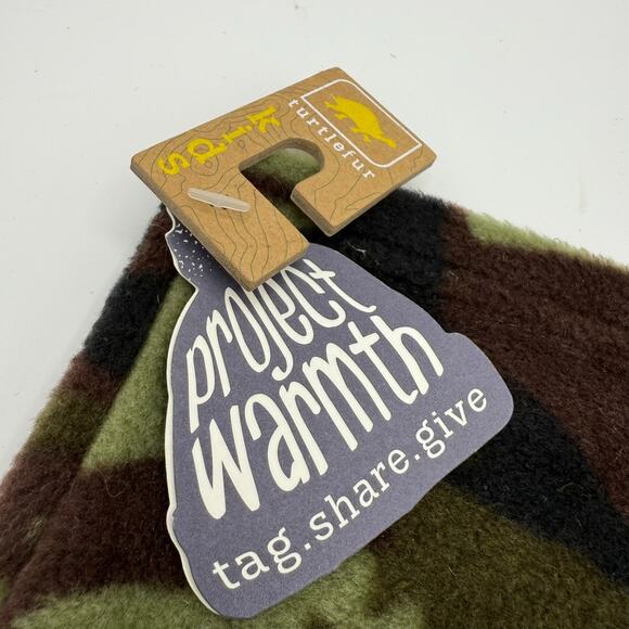 NWT Turtle Fur Kids Playful Prints Fleece Neck Warmer OS Green Camo Single Layer - Picture 6 of 6